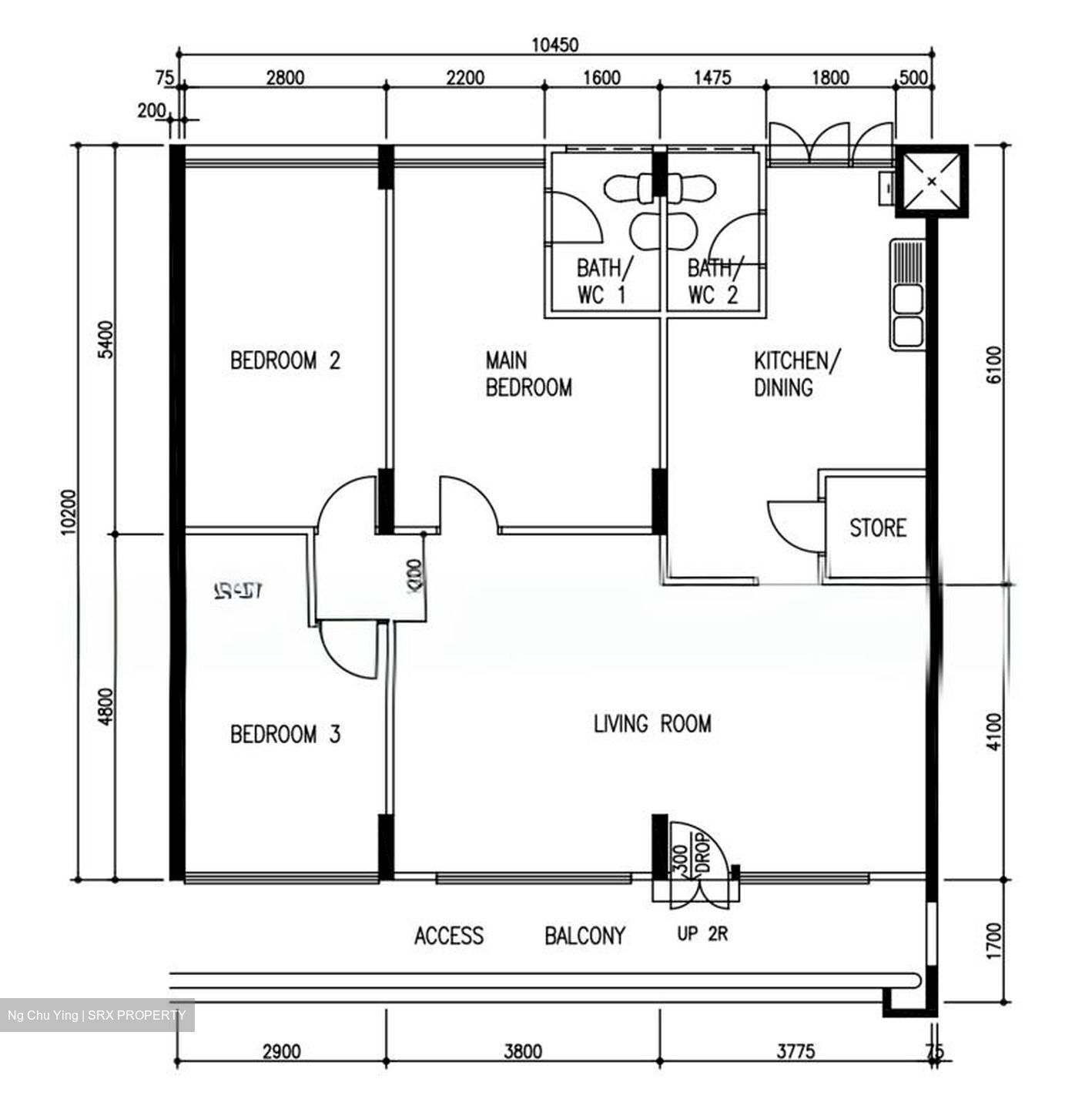 Blk 350 Yishun Jasmine (Yishun), HDB 4 Rooms #574438701